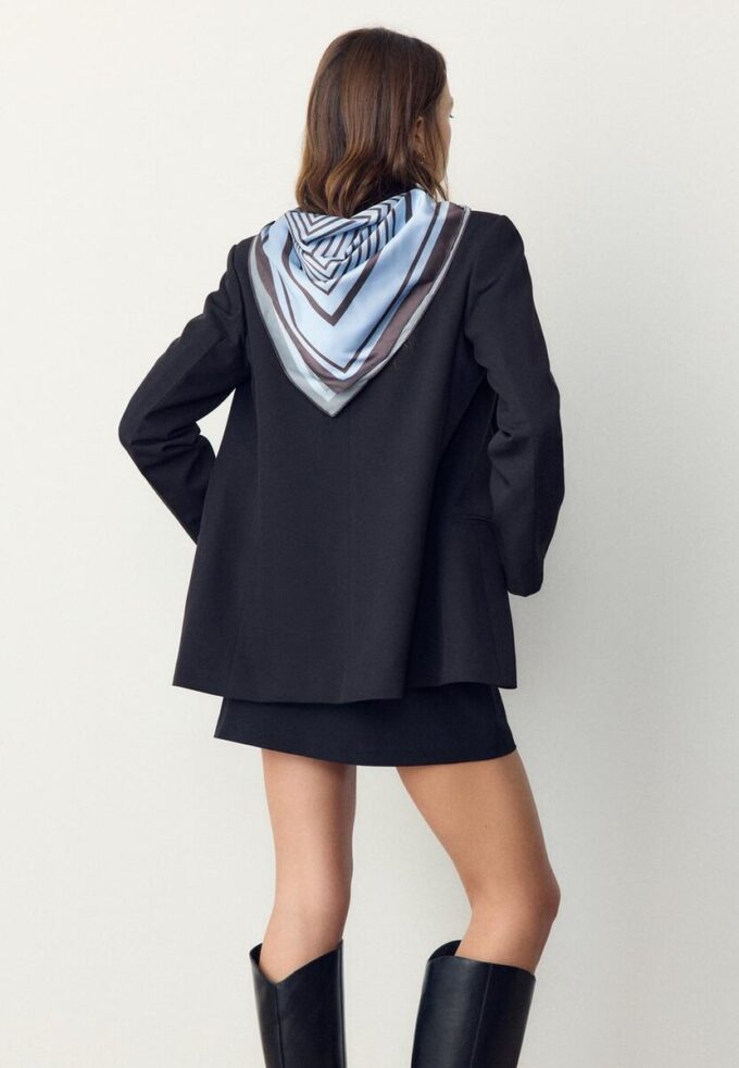 Checked Line Scarf