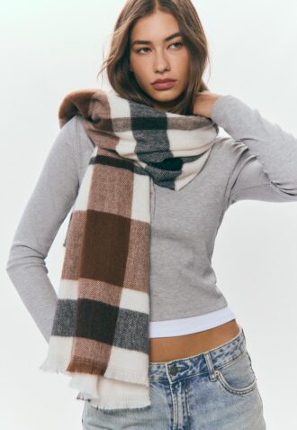 Checked Scarf