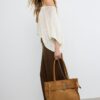 City Shopper Bag with Buckle Detail