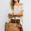 City Shopper Bag with Buckle Detail