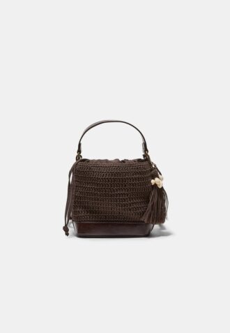 Combined Crochet Bucket Bag