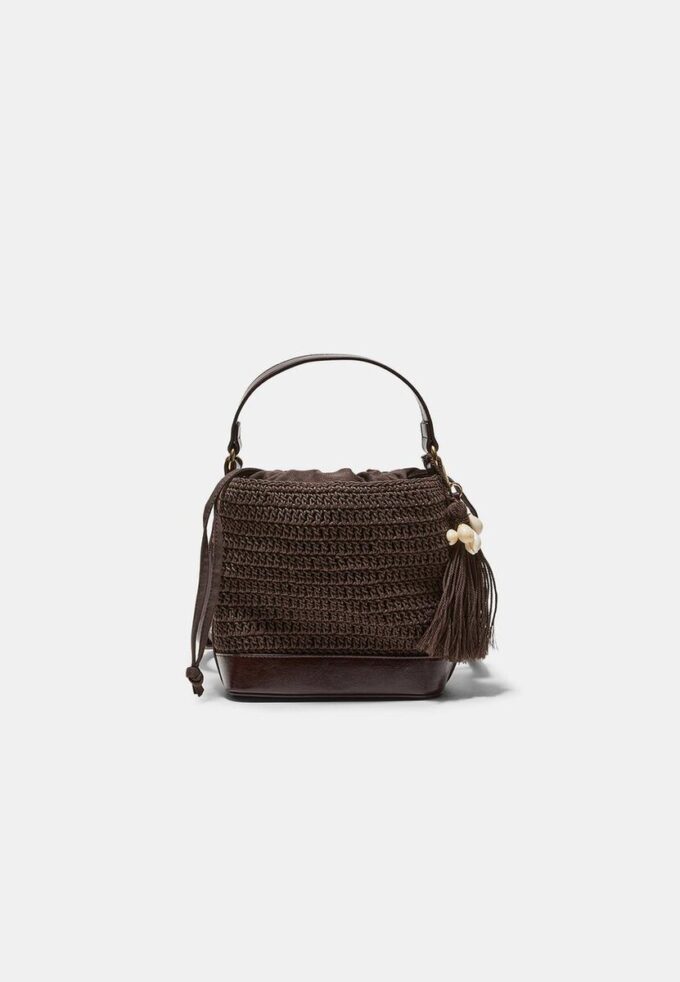 Combined Crochet Bucket Bag Combined Crochet Bucket Bag