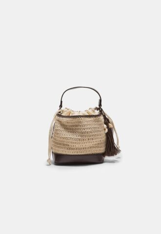 Combined Crochet Bucket Bag