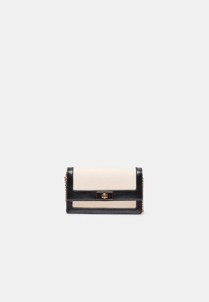 Contrast Canvas Crossbody Bag