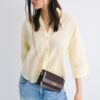 Contrast Canvas Crossbody Bag