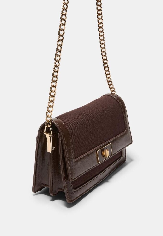 Contrast Canvas Crossbody Bag