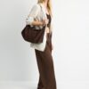 Contrast Canvas Shoulder Bag Contrast Canvas Shoulder Bag