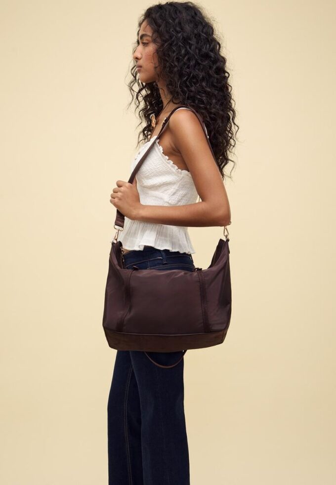 Contrast Shopper Bag