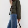 Contrast Short Waxed Parka Contrast Short Waxed Parka