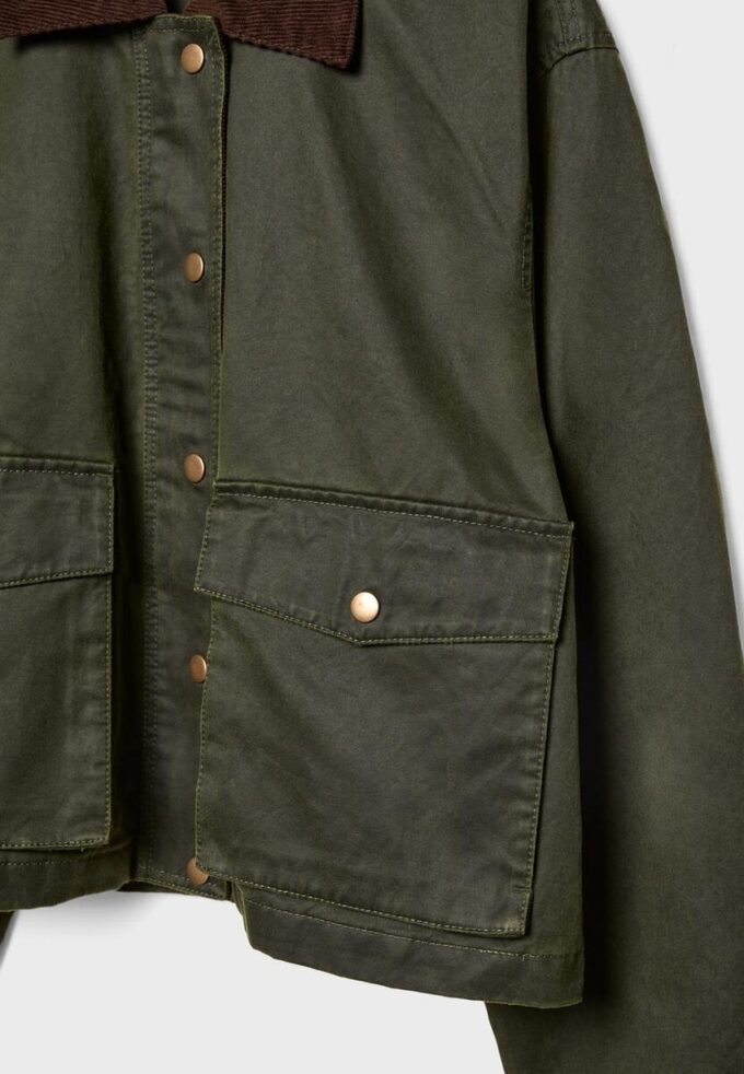 Contrast Short Waxed Parka Contrast Short Waxed Parka