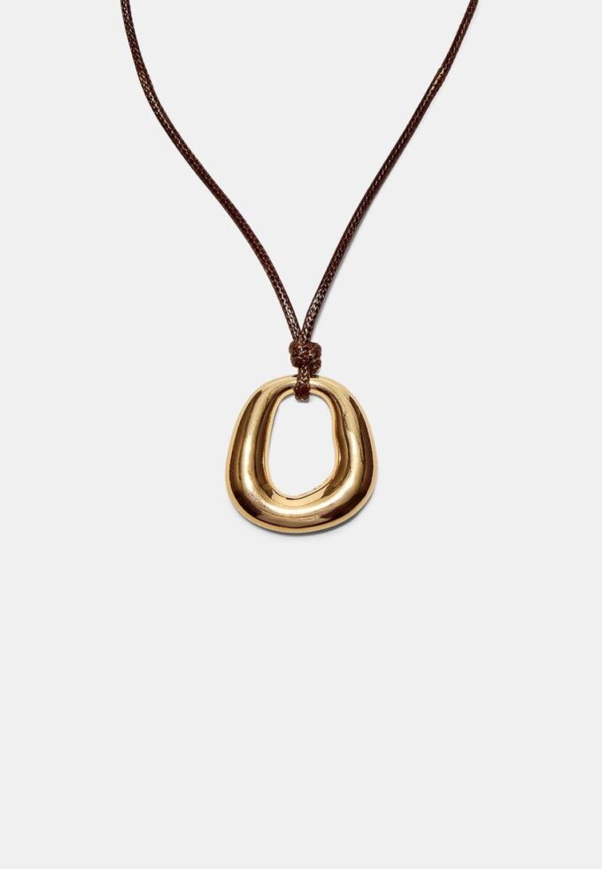 Cord Necklace with Charm