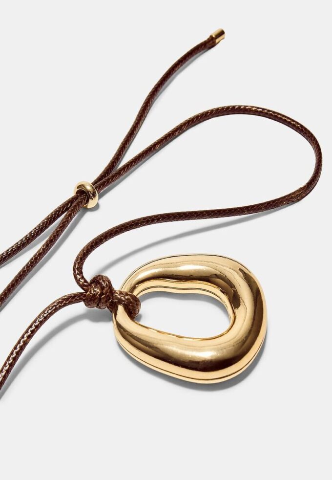 Cord Necklace with Charm