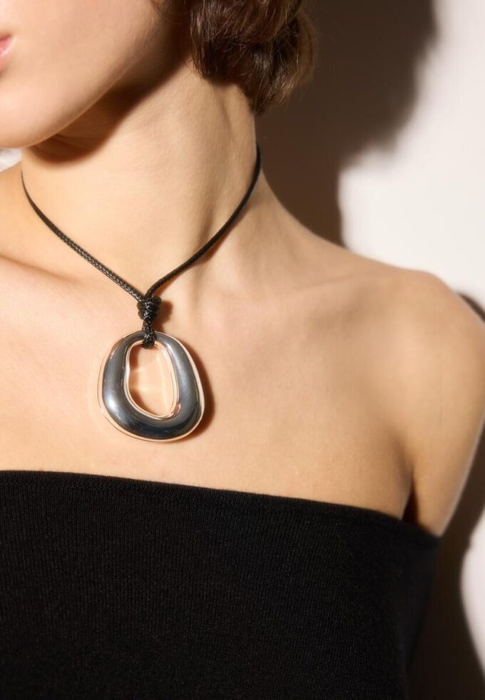 Cord Necklace with Charm