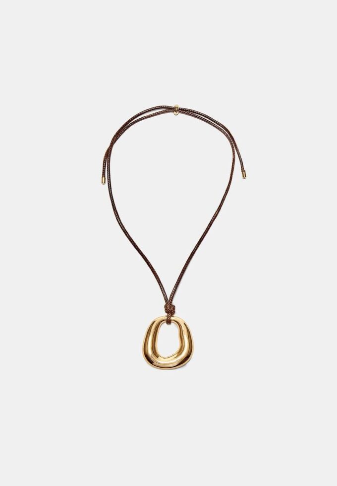 Cord Necklace with Charm