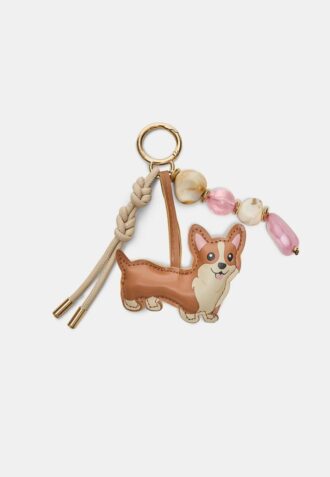 Corgi Dog Charm Keyring