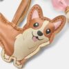 Corgi Dog Charm Keyring