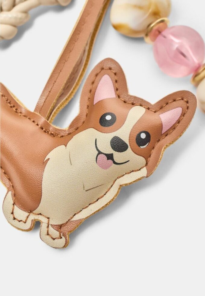 Corgi Dog Charm Keyring