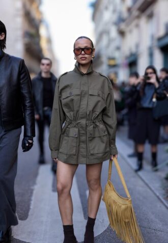 Cotton Parka with Pockets
