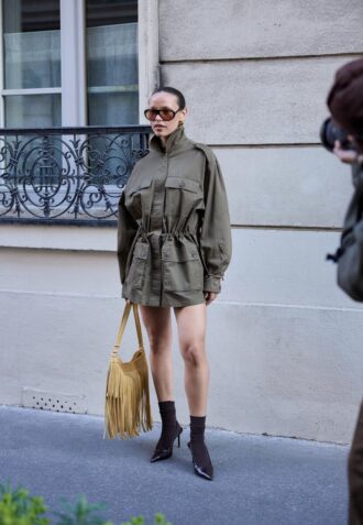 Cotton Parka with Pockets
