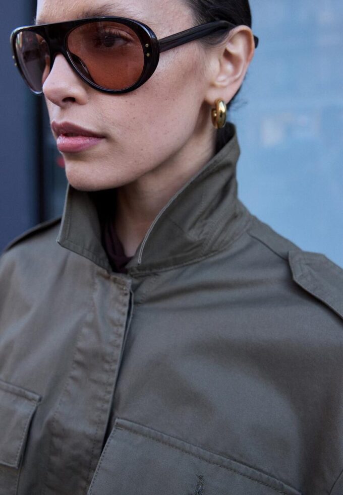 Cotton Parka with Pockets Cotton Parka with Pockets