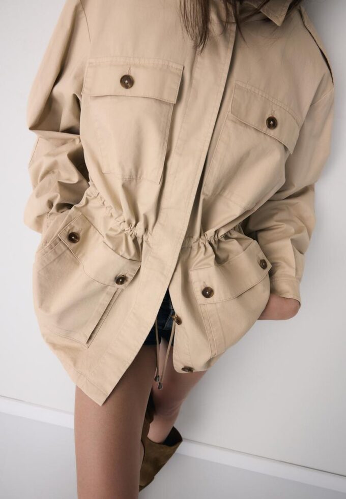 Cotton Parka with Pockets Cotton Parka with Pockets