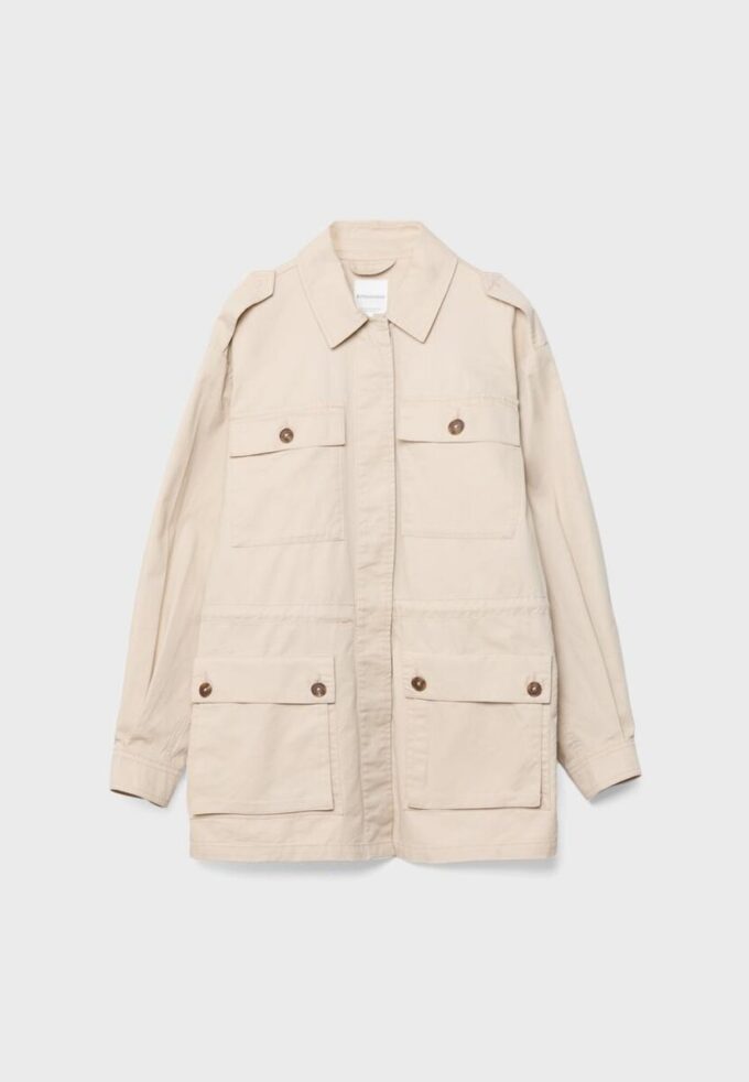 Cotton Parka with Pockets Cotton Parka with Pockets
