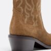 Cowboy Heeled Leather Ankle Boots