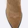 Cowboy Heeled Leather Ankle Boots