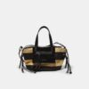 Crochet-Effect Basket Crossbody Bag
