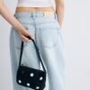 Crochet Shoulder Bag with Mirrors Crochet Shoulder Bag with Mirrors