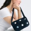 Crochet Shoulder Bag with Mirrors Crochet Shoulder Bag with Mirrors