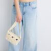 Crochet Shoulder Bag with Mirrors