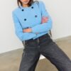 Cropped Round Neck Blazer