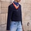 Cropped Round Neck Blazer Cropped Round Neck Blazer