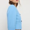 Cropped Round Neck Blazer