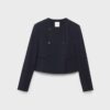 Cropped Round Neck Blazer Cropped Round Neck Blazer