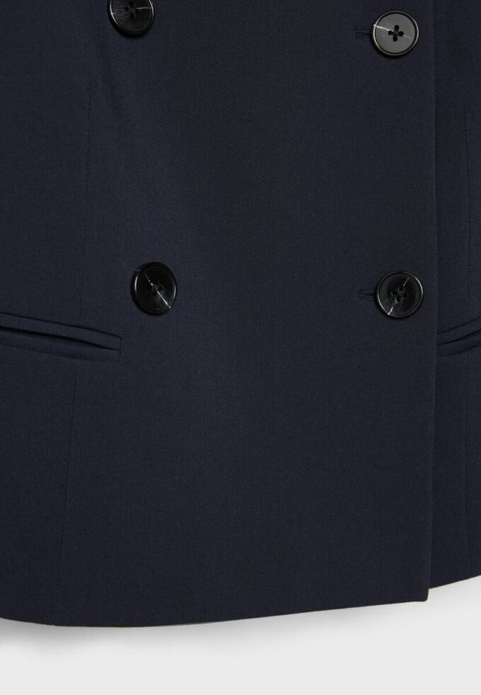 Cropped Round Neck Blazer Cropped Round Neck Blazer