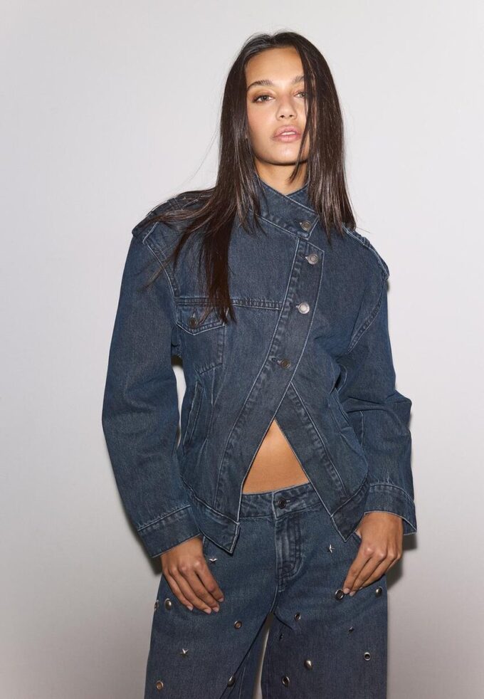 Cross-Over Denim Jacket Cross-Over Denim Jacket