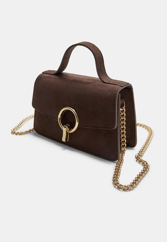 Crossbody Bag with a Round Clasp Crossbody Bag with a Round Clasp