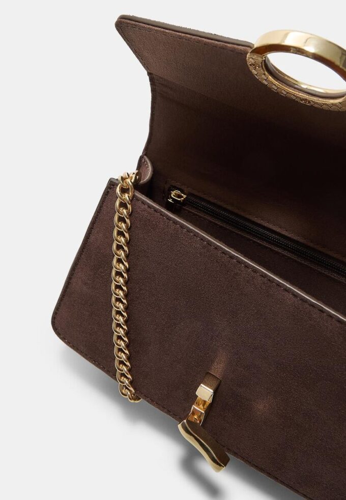 Crossbody Bag with a Round Clasp Crossbody Bag with a Round Clasp