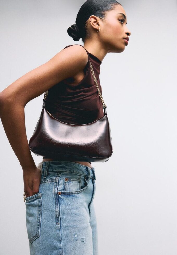 Crossbody Bag with Chains
