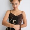 Crossbody Bag with Irregular Buckle