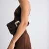 Crossbody Bag with Irregular Buckle