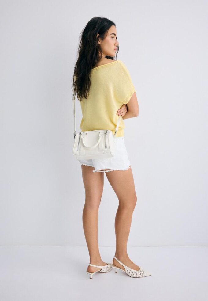 Crossbody Bag with Zip Detail