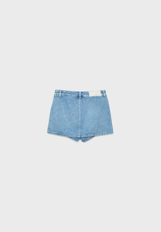 Crossover Denim Skort Crossover Denim Skort