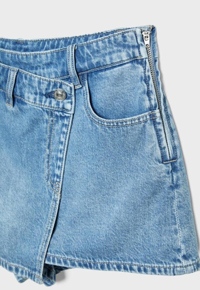 Crossover Denim Skort Crossover Denim Skort