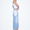 Culotte Jeans with Scarf Detail