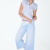 Culotte Jeans with Scarf Detail Culotte Jeans with Scarf Detail