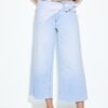 Culotte Jeans with Scarf Detail Culotte Jeans with Scarf Detail