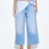 Culotte Jeans with Scarf Detail
